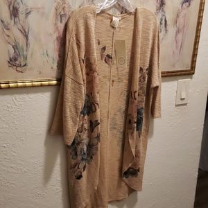 Live in the Moment Knit Jacket Sweater L NEW